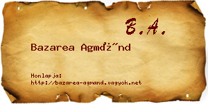 Bazarea Agmánd névjegykártya